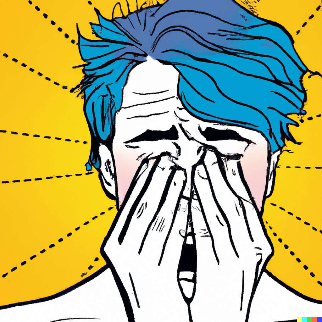 a representation of anxiety, pop art